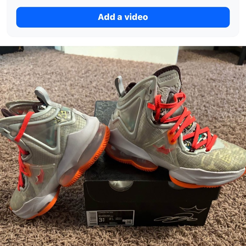 Lebron James Nike FAST FOOD. Worn, but well kept. Hard to find